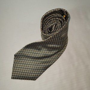 Roberto Villini Men Tie Silk Handmade Geometric Print Necktie Business‎